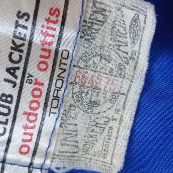 Vintage Exclusive Canadian Legion Striped Sports  Jacket - Picture 9 of 9